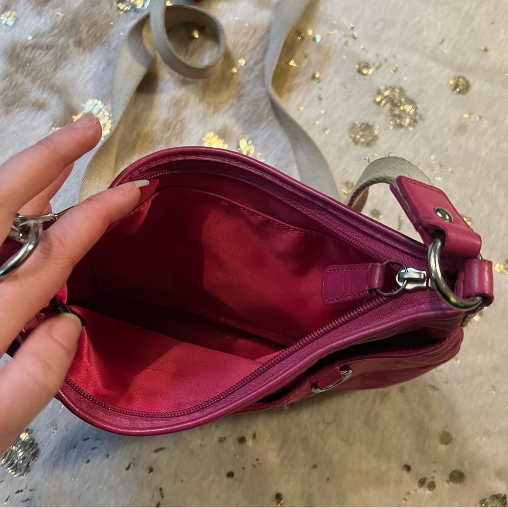 Coach Pink Nylon Crossbody Bag - Picture 9 of 9